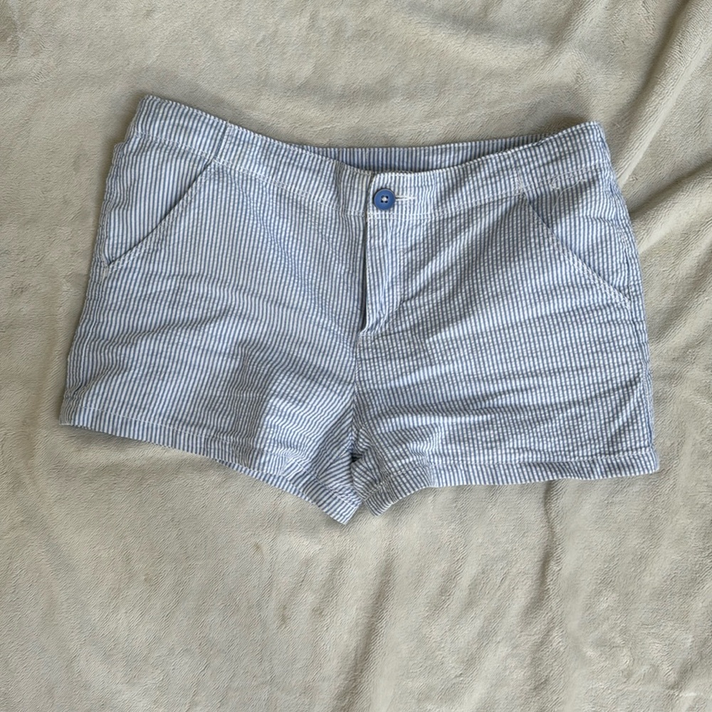Gymboree Girl blue striped Shorts-size 14